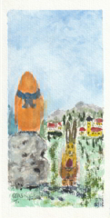 Ostern / Aquarell / 21 x 10 cm / verkauft