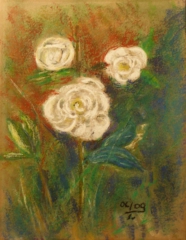 PFINGSROSE Pastell / 30 x 40 cm / 350 €