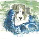 Hund, Aquarell